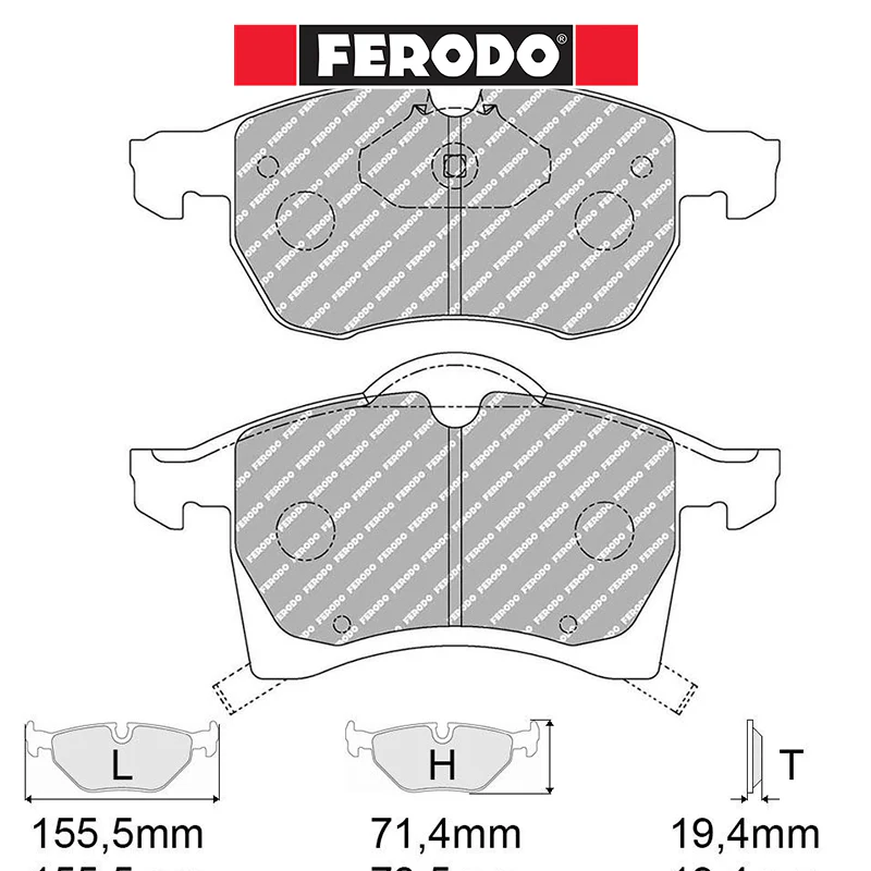 Ferodo - Kit pastiglie freno (FCP1295)