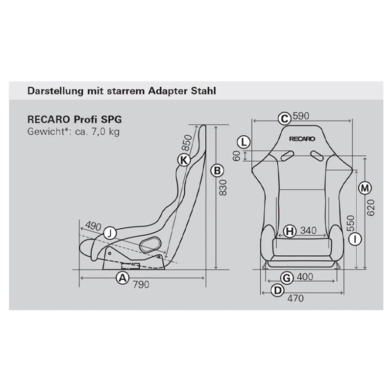 Recaro - Profi SPG (perlonvelours nero) - immagine 3