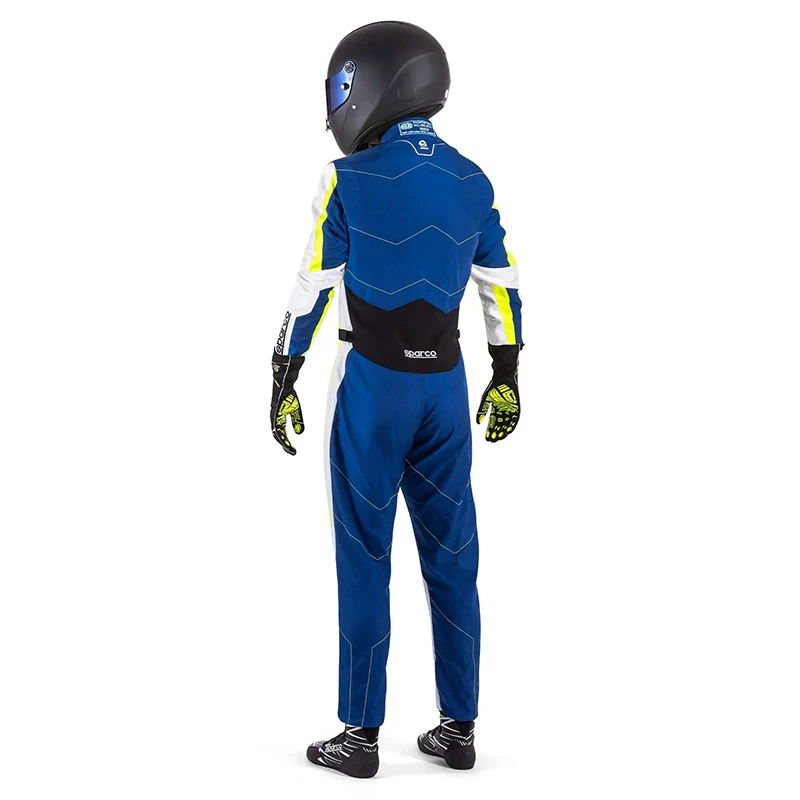 Sparco - Tuta kart Kerb Advanced FIA 8877-2022 (blue/yellow/white) - immagine 4