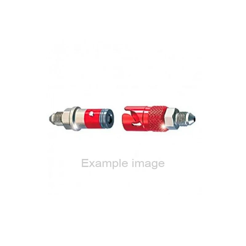 Stäubli - Coppia connettori SPH 03/BA femmina e maschio con filetto JIC UNF 7/16 x 20 (dash 4 - rosso) - immagine 3